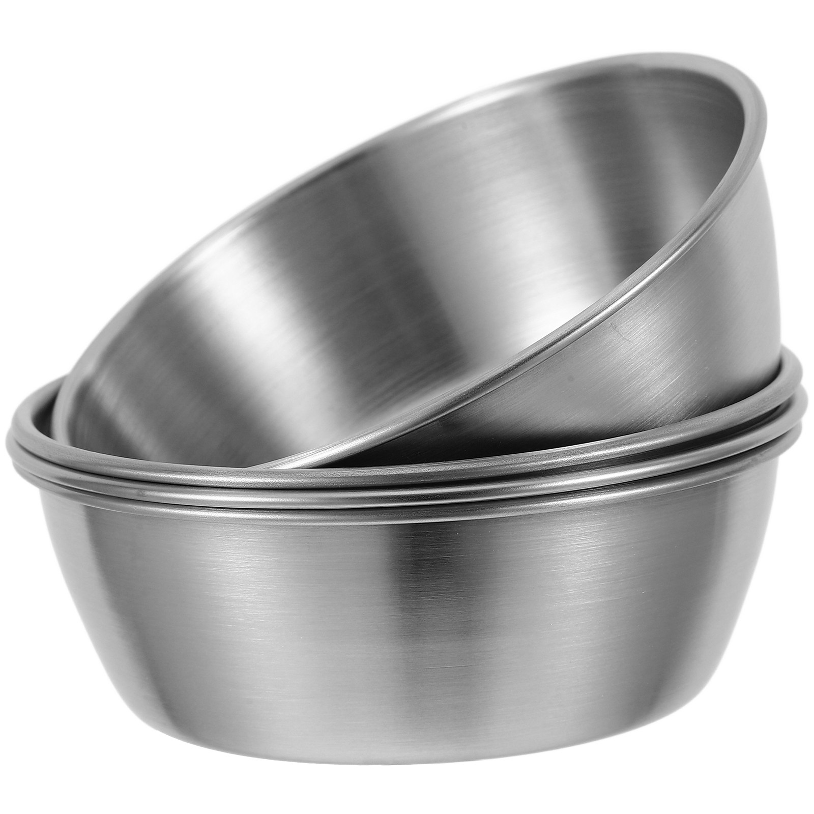 Sauce Dipping Cup - ถ้วยซอสสแตนเลส 4 ชิ้น ดีไซน์มินิมอลสไตล์เกาหลี สำหรับใส่เครื่องปรุง ซอสซัลซ่า
