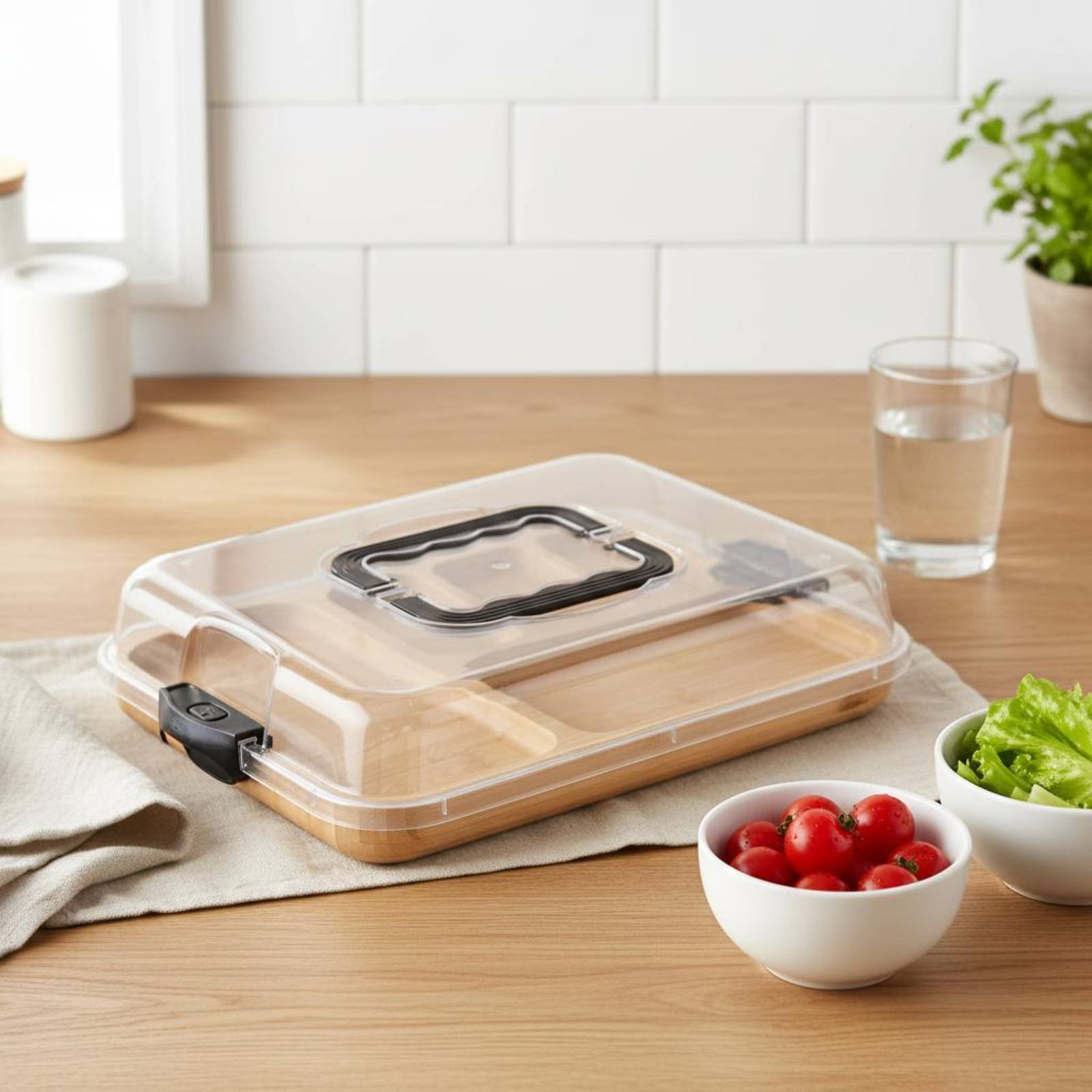 Meal Prep Glass - กล่องใส่อาหารแก้วแบบมีฝาปิด ใช้ซ้ำได้ กล่องแบ่งอาหารสำหรับเตรียมอาหาร ปลอดสาร BPA ปลอดภัย