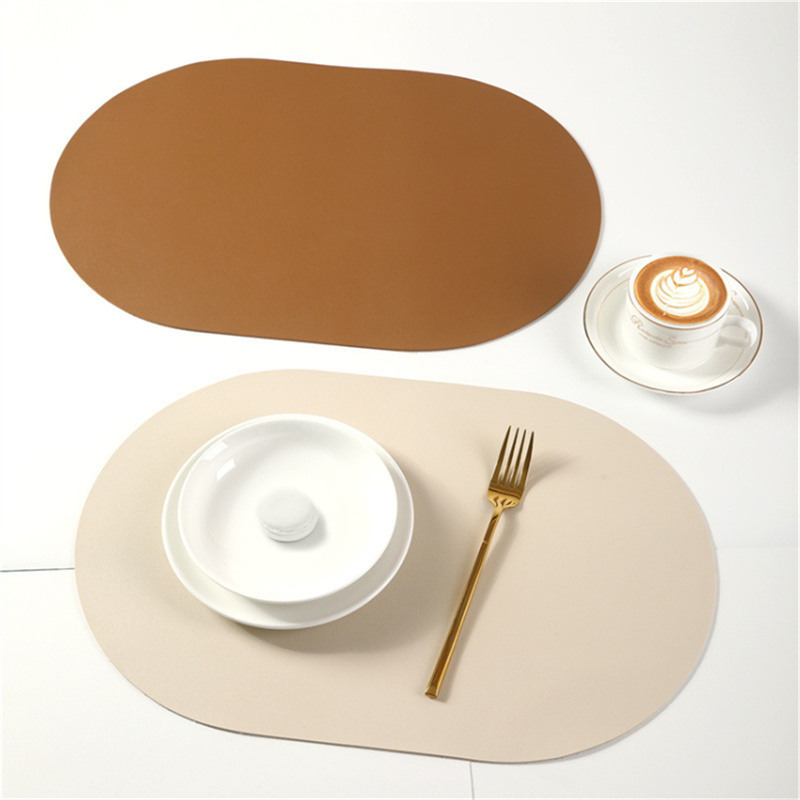 Food Prep Mat - แผ่นรองจานหนัง PU สีพื้น ขนาด 30x45 ซม.