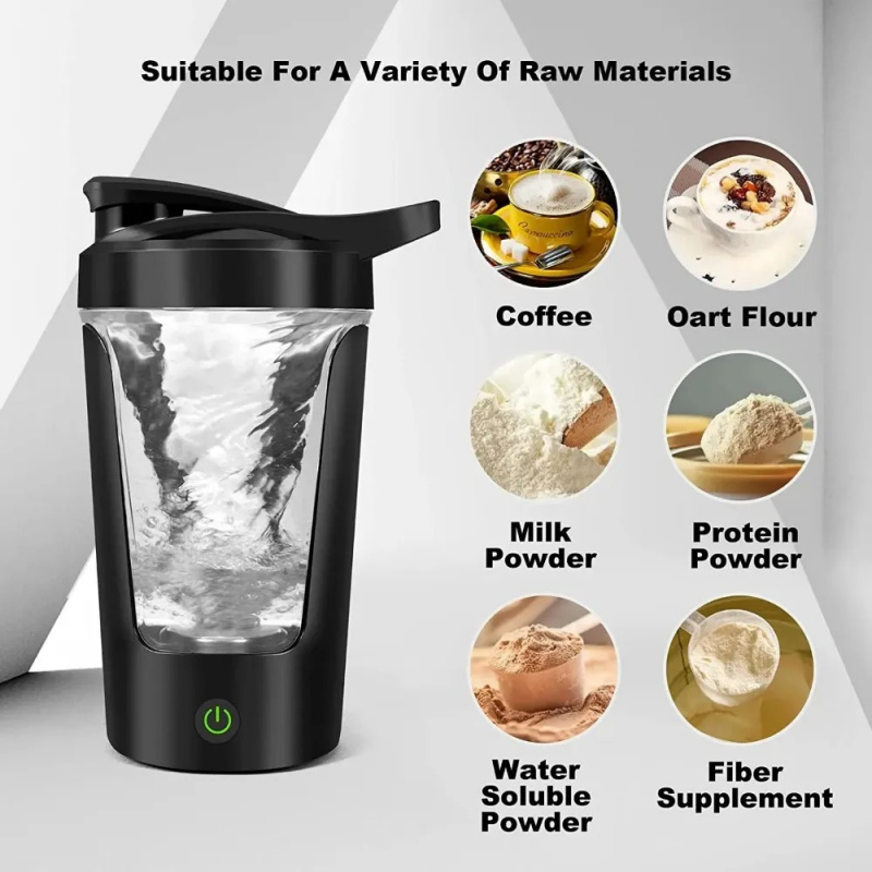 Meal Preparation - แก้วเชคเกอร์แบบชาร์จ USB สำหรับเชคโปรตีน อาหารทดแทนมื้ออาหาร แก้วน้ำพกพาสำหรับออกกำลังกาย ขนาด