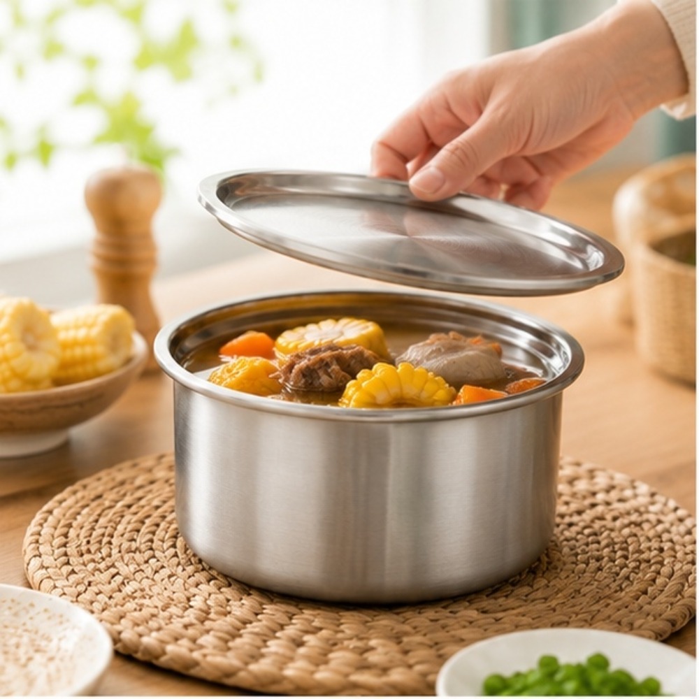 Meal Preparation - ถ้วยสแตนเลส 304 พร้อมฝาปิด สำหรับนึ่งไข่ อาหารเด็ก ขนมหวาน