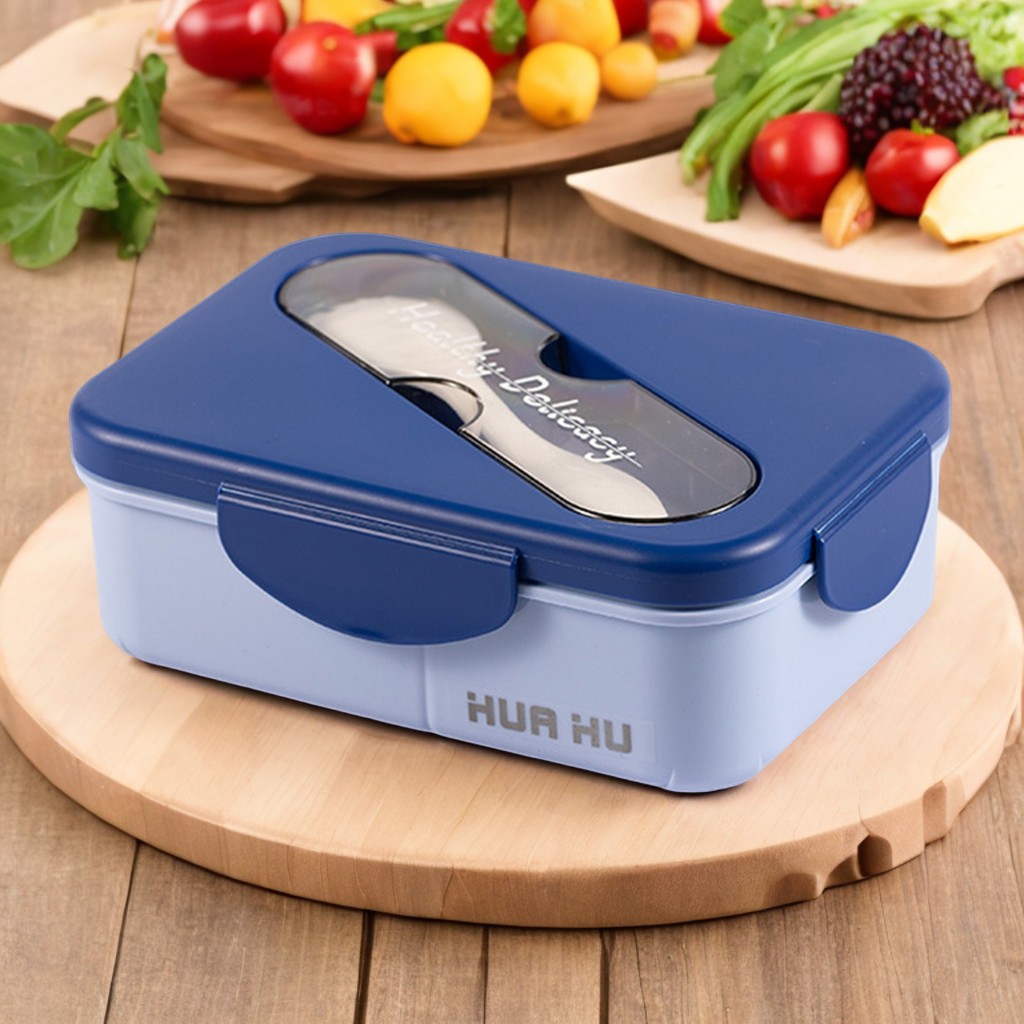 Meal Prep Box - กล่องอาหารกลางวันนักเรียนพร้อมส้อมพลาสติก Snap บนกล่องอาหารกลางวันสําหรับโรงเรียนบริษัทปิกนิกใช้ไมโครเวฟ Heatable Bento กล่องเครื่องครัว