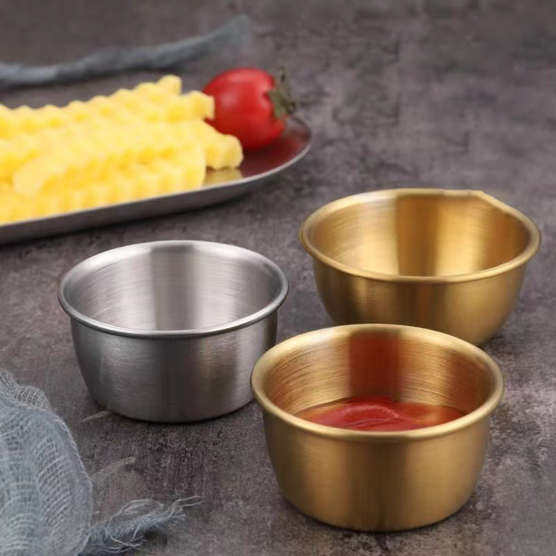 Sauce Dipping Cup - 🛒 ถ้วยซอสสแตนเลส 304 ขนาดเล็ก สำหรับใส่เครื่องปรุงรส ซอสมะเขือเทศ