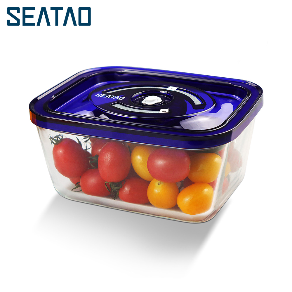 Meal Prep Glass - SEATAO คอนเทนเนอร์อาหาร Preserve หมักสูญญากาศซีล Airtight พร้อมฝาปิดภาชนะบรรจุอาหาร