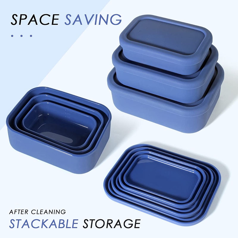 Meal Preparation - กล่องอาหารกลางวัน Bento ทนต่อการรั่วนํากลับมาใช้ใหม่ปลอดสาร BPA ภาชนะเตรียมอาหารอาหารกล่องเก็บอาหารซิลิโคนกล่อง Bento