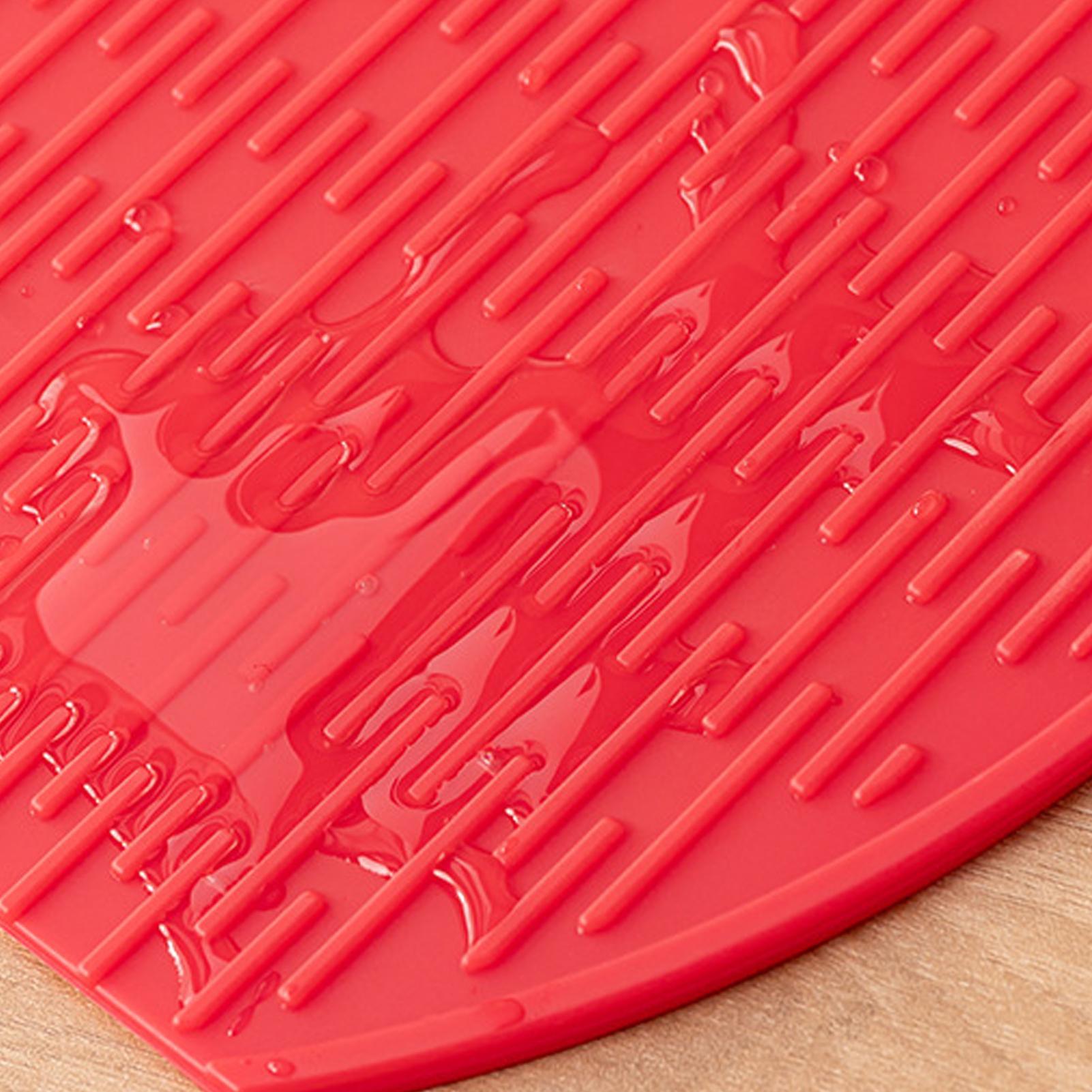 Food Prep Mat - เขียงสำหรับครัวพร้อมแผ่นซิลิโคนระบายน้ำ เขียงเตรียมอาหารสำหรับเด็ก สำหรับหั่นผัก เนื้อไก่ ใช้ได้ทั้งในบ้านและนอกบ้าน