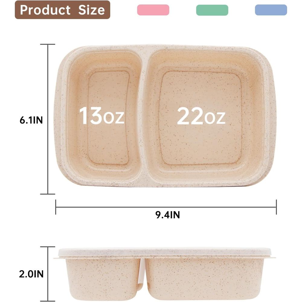 กล่องอาหารกลางวันเบนโต 4 แพ็ค, - Meal Prep Box บทวิจารณ์และราคา