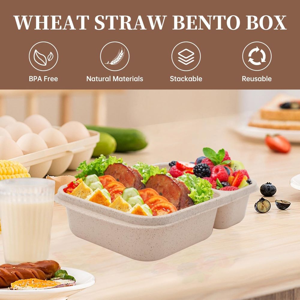 กล่องอาหารกลางวันเบนโต 4 แพ็ค, - Meal Prep Box บทวิจารณ์และราคา