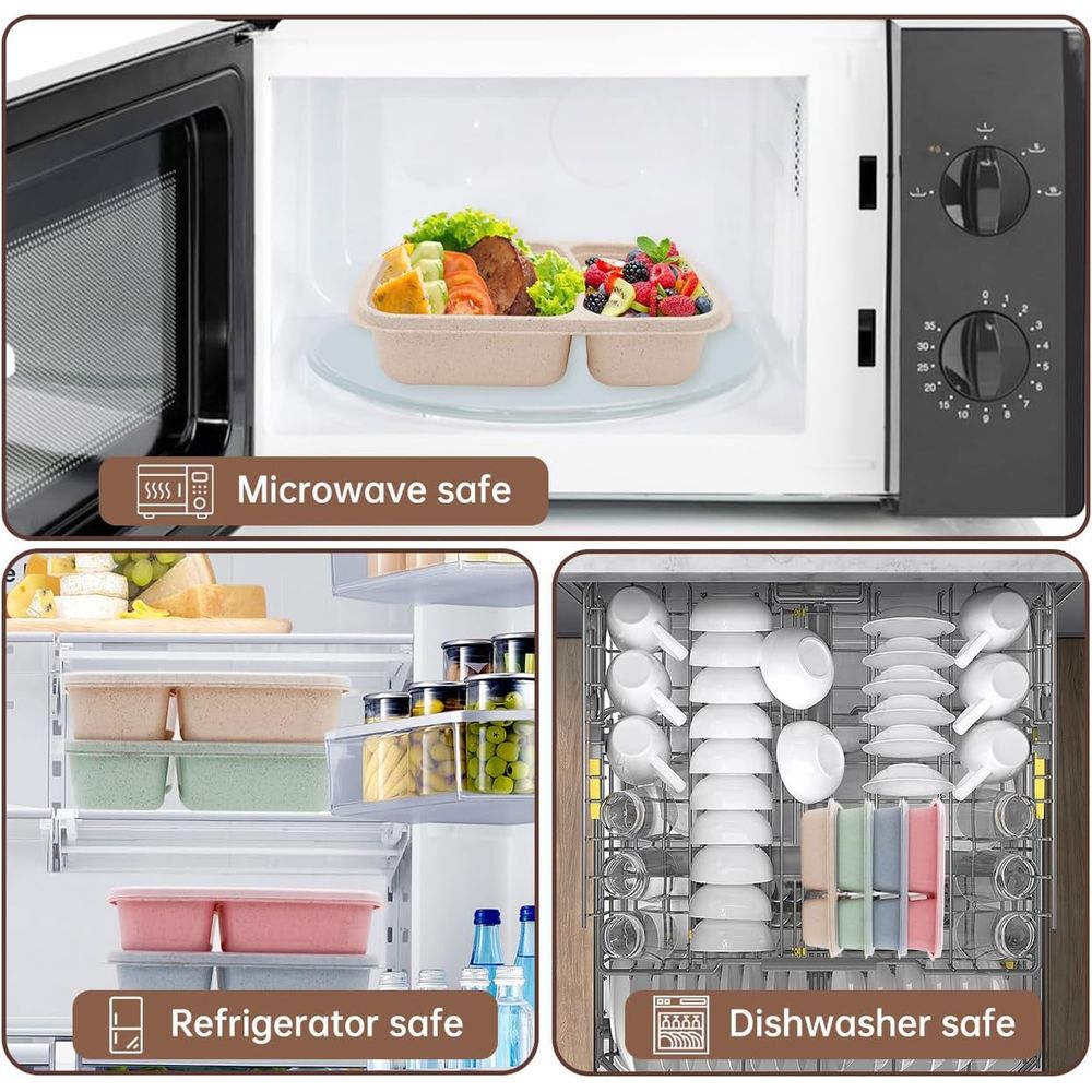 กล่องอาหารกลางวันเบนโต 4 แพ็ค, - Meal Prep Box บทวิจารณ์และราคา