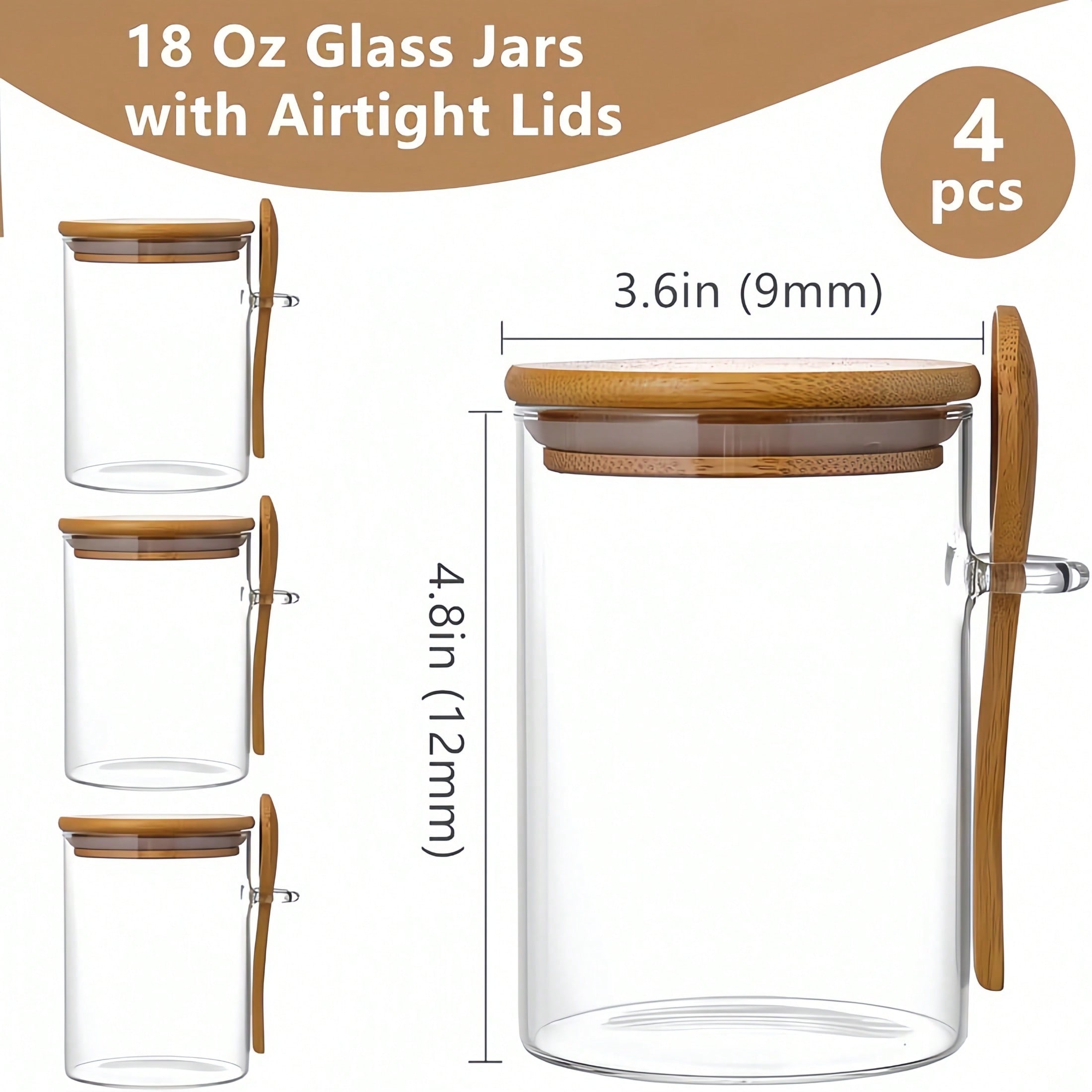 ชุดภาชนะเก็บของ 4 ชิ้น (ประกอบ - Meal Prep Glass บทวิจารณ์และราคา