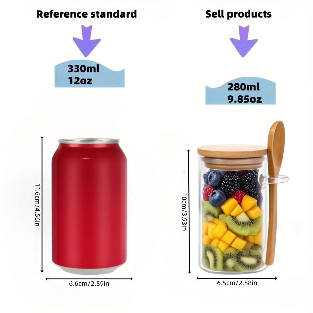 4/8/12 ชิ้น, ถ้วยอาหารเช้าข้าว - Meal Prep Glass บทวิจารณ์และราคา