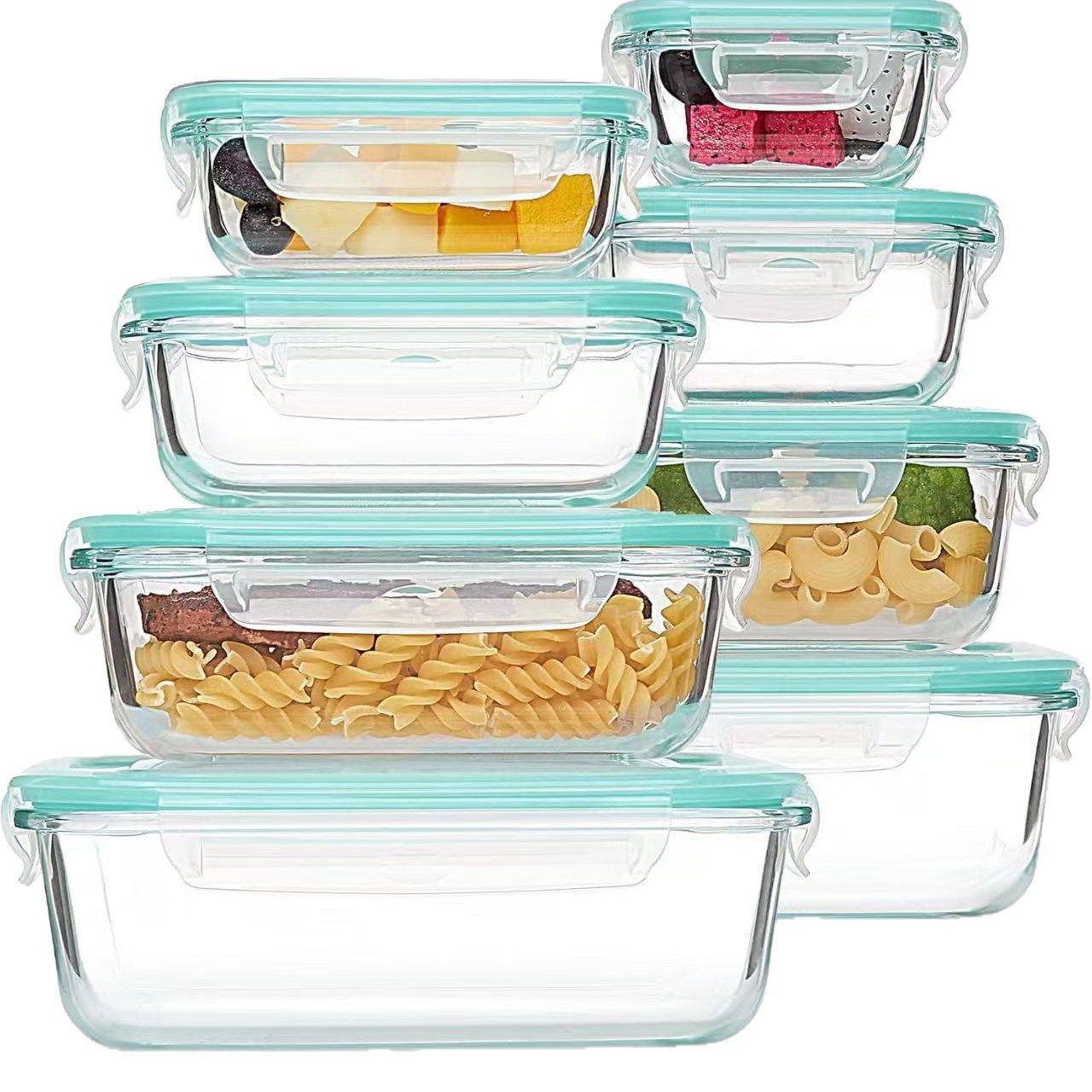 ชุดกล่องอาหารแก้ว 8 ชิ้น พร้อม - Meal Prep Glass บทวิจารณ์และราคา