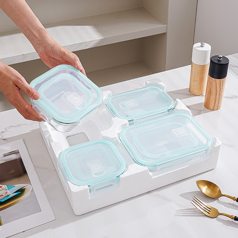 ชุดกล่องอาหารแก้ว 8 ชิ้น พร้อม - Meal Prep Glass บทวิจารณ์และราคา