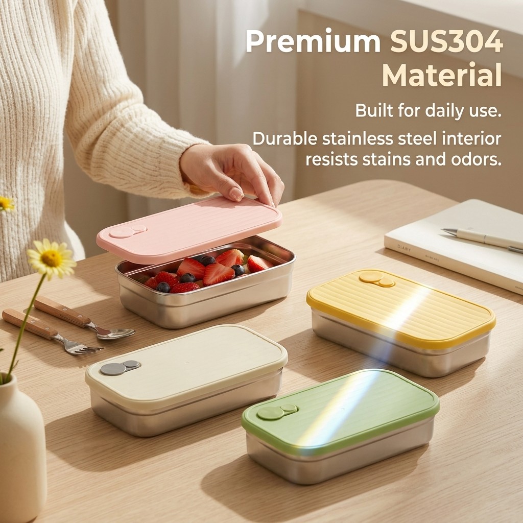 กล่องอาหารกลางวันสแตนเลส กล่อง - Meal Preparation บทวิจารณ์และราคา