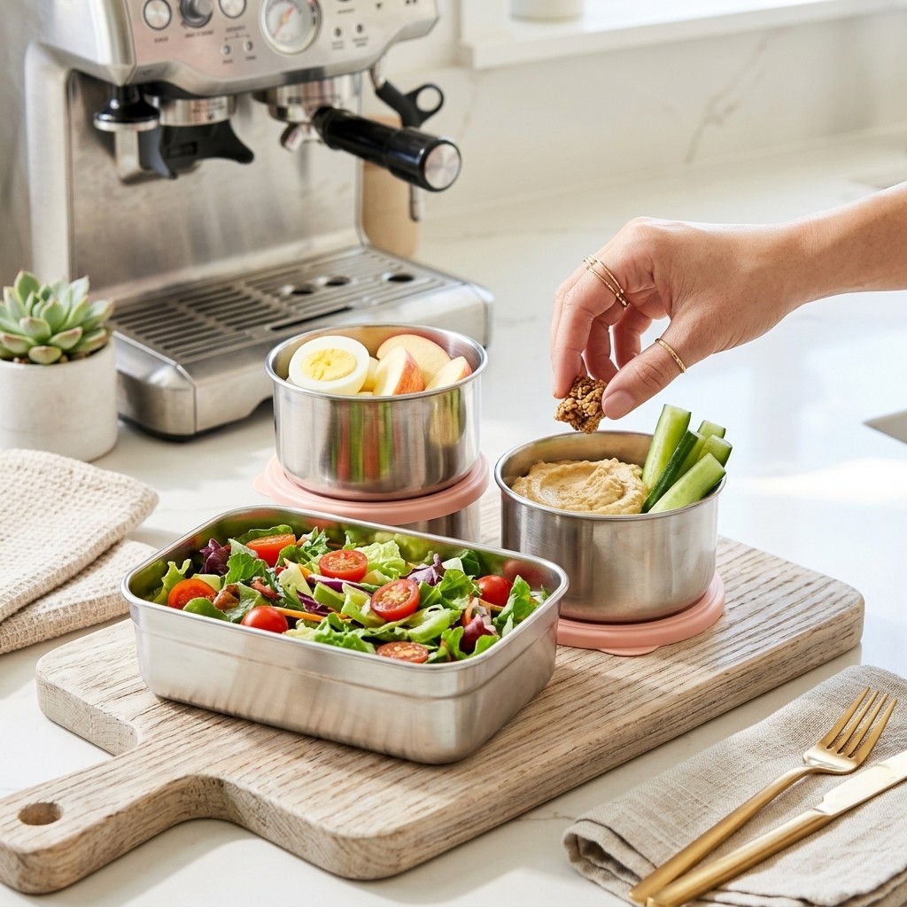 กล่องอาหารกลางวันสแตนเลส 304 ใ - Meal Preparation บทวิจารณ์และราคา