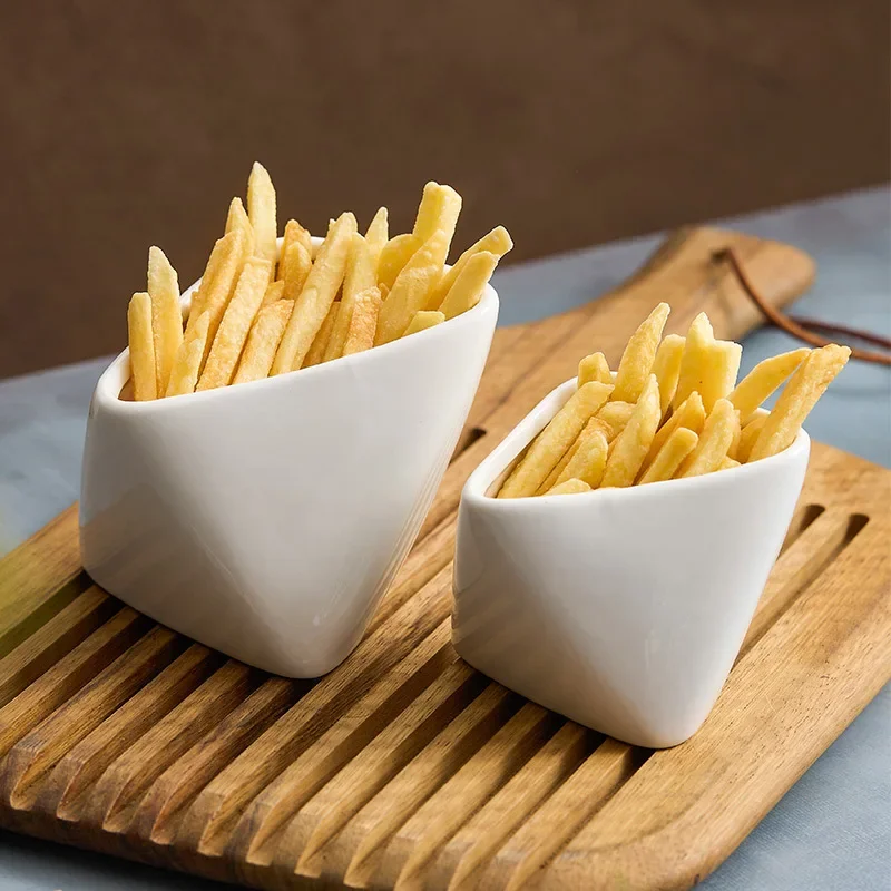 สามมิติพับมันฝรั่งทอดถ้วยชามทํ - Sauce Dipping Cup บทวิจารณ์และราคา