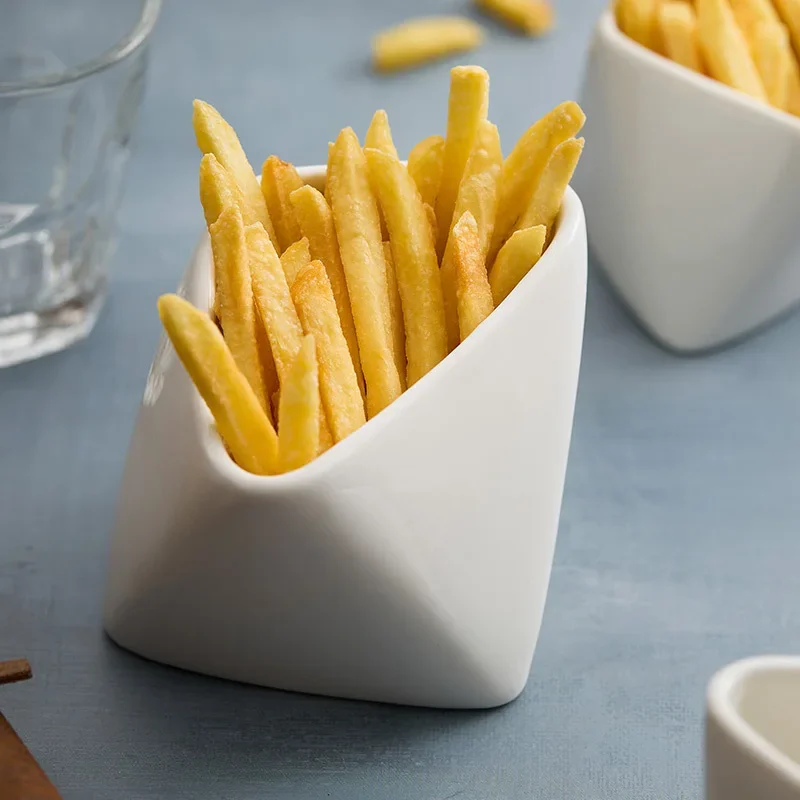 สามมิติพับมันฝรั่งทอดถ้วยชามทํ - Sauce Dipping Cup บทวิจารณ์และราคา