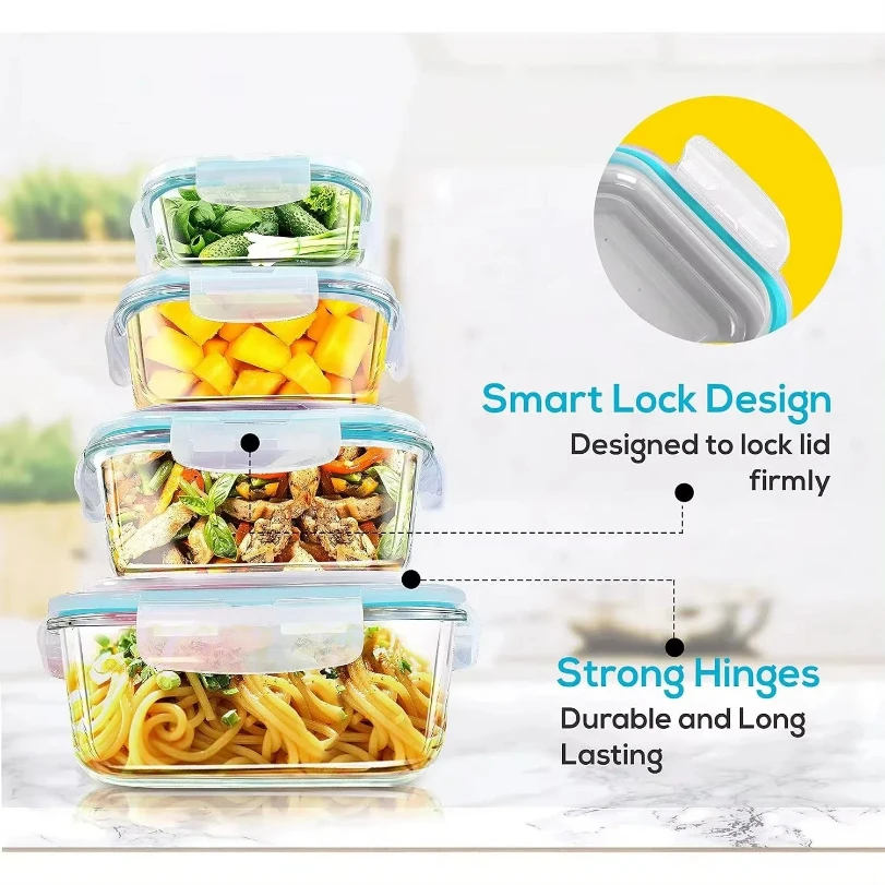 กล่องอาหารกลางวันแก้วสำหรับเก็ - Meal Prep Glass บทวิจารณ์และราคา