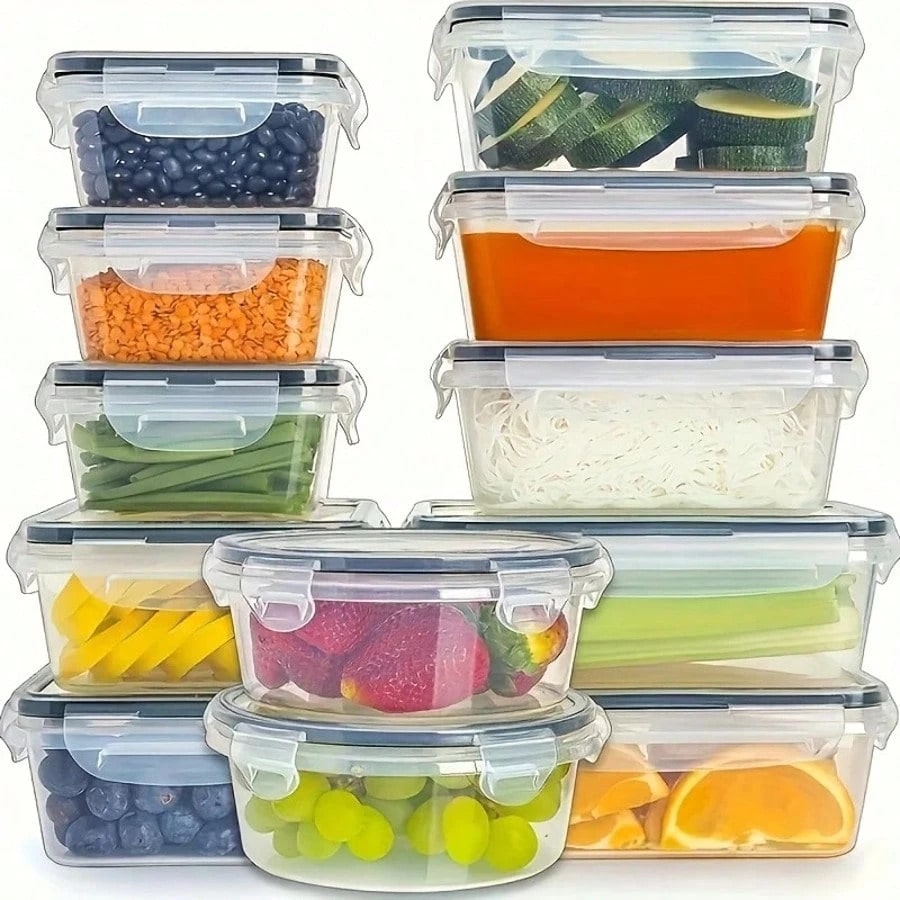 กล่องเก็บอาหารพลาสติกปิดผนึก 1 - Meal Prep Glass บทวิจารณ์และราคา
