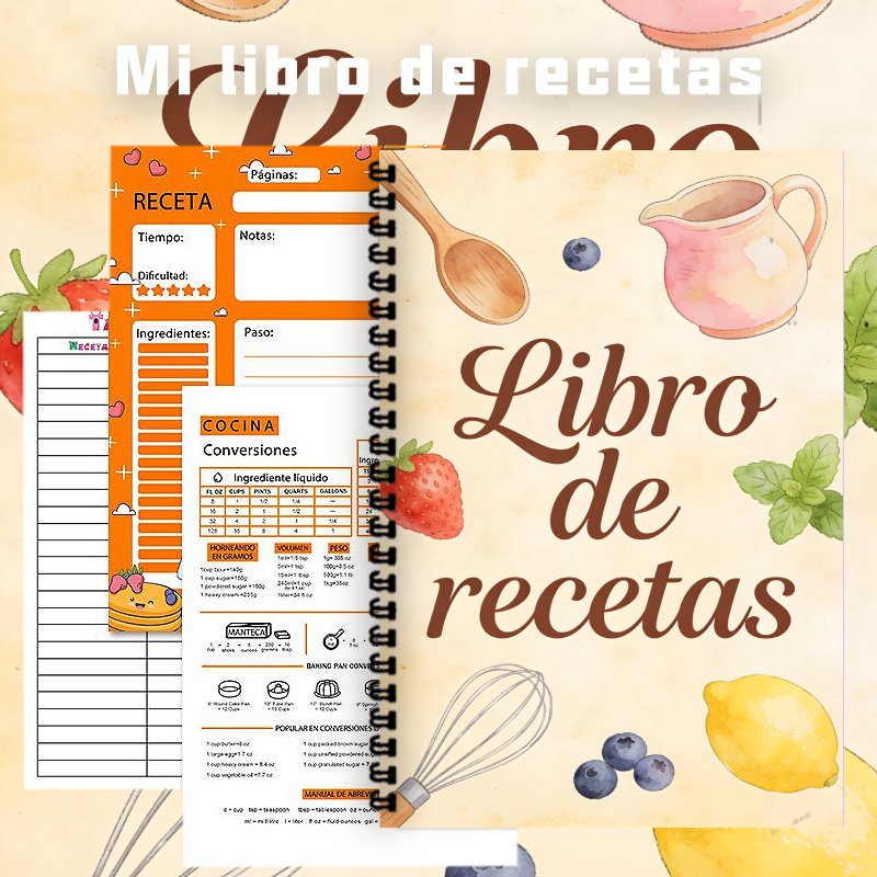 สมุดสูตรอาหารภาษาสเปนขนาด A5,  - Meal Prep Recipes Healthy บทวิจารณ์และราคา