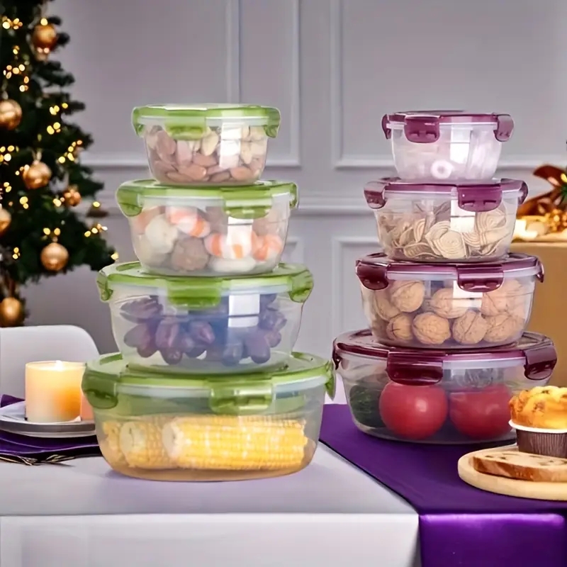 ภาชนะเก็บอาหารพลาสติก 4 ชิ้น ก - Meal Prep Box บทวิจารณ์และราคา