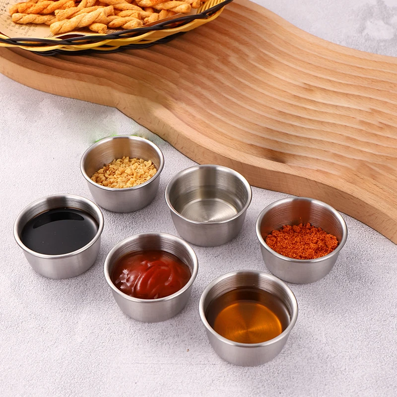 ชามจิ้มซอส 304 ถ้วยสแตนเลสรอบจ - Sauce Dipping Cup บทวิจารณ์และราคา