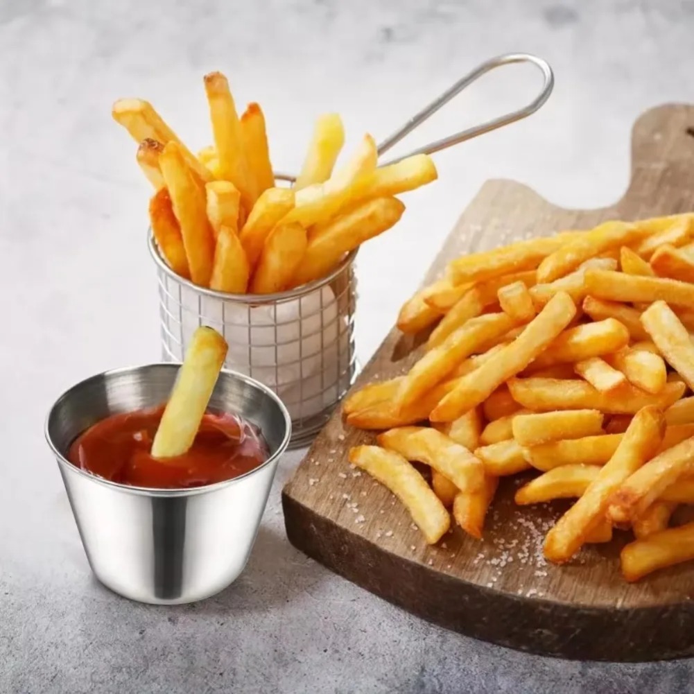 ถ้วยซอสสแตนเลสขนาดเล็กแบบใช้ซ้ - Sauce Dipping Cup บทวิจารณ์และราคา