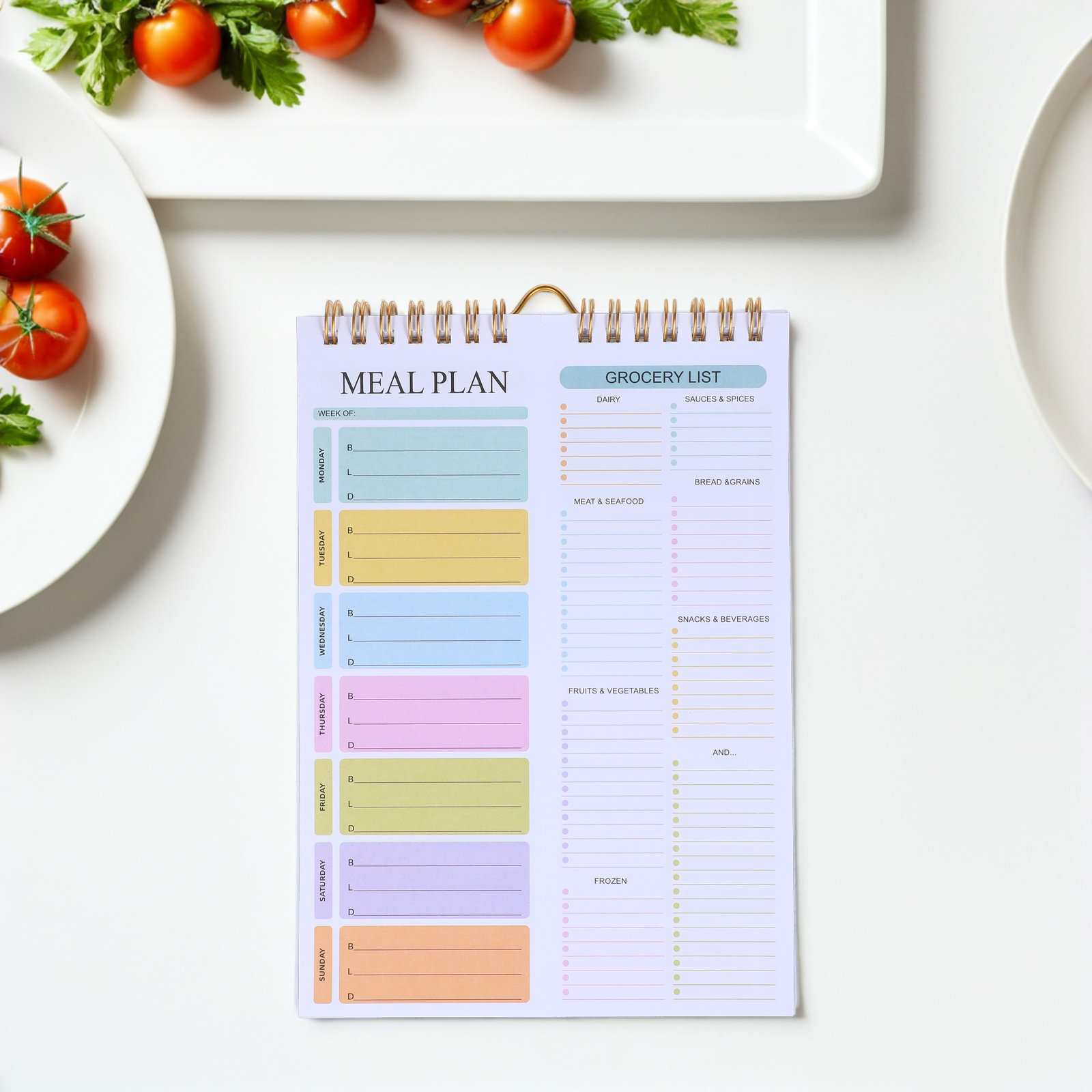 สมุดวางแผนเมนูรายสัปดาห์ A5 แบ - Meal Prep Grocery List บทวิจารณ์และราคา