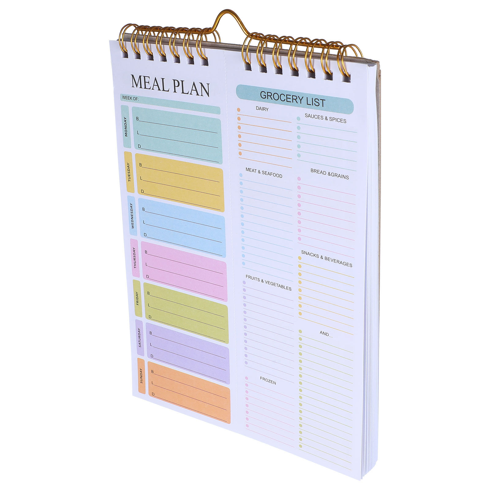 สมุดวางแผนเมนูรายสัปดาห์ A5 แบ - Meal Prep Grocery List บทวิจารณ์และราคา