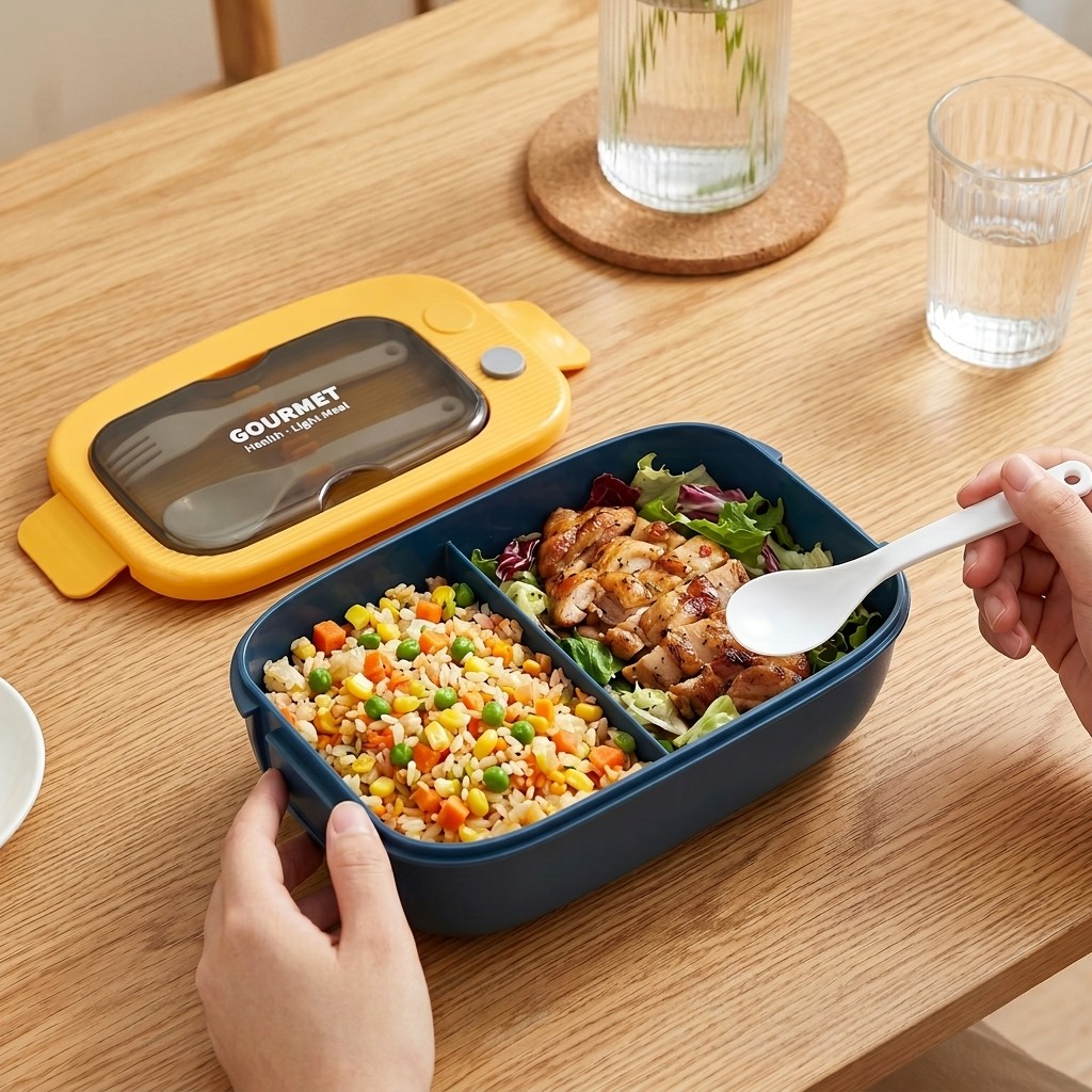 กล่องเบนโตพลาสติกสำหรับไมโครเว - Meal Preparation บทวิจารณ์และราคา