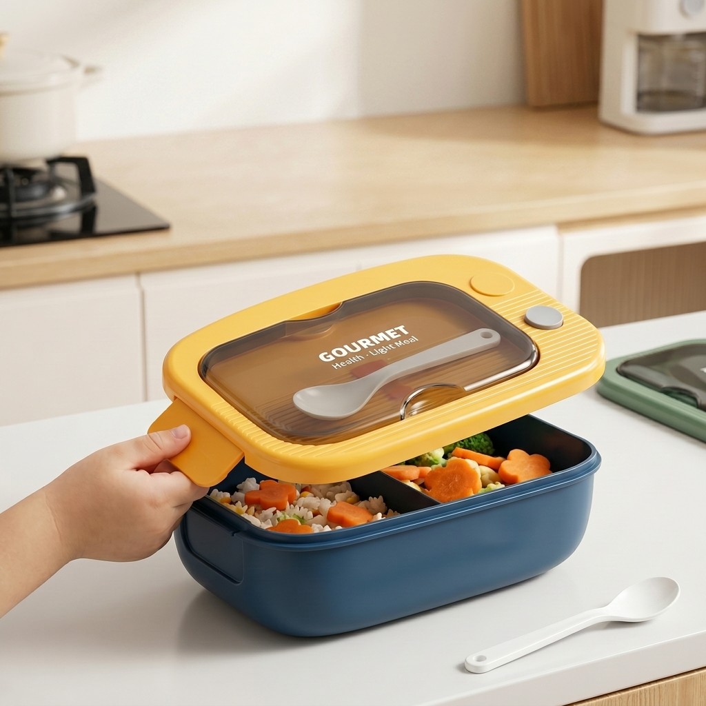 กล่องเบนโตพลาสติกสำหรับไมโครเว - Meal Preparation บทวิจารณ์และราคา