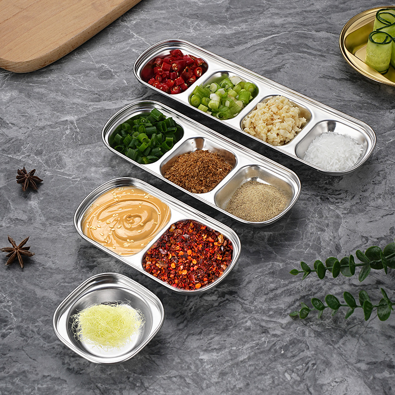ชามจิ้มแบ่งส่วนสแตนเลส จานซอส  - Sauce Dipping Cup บทวิจารณ์และราคา