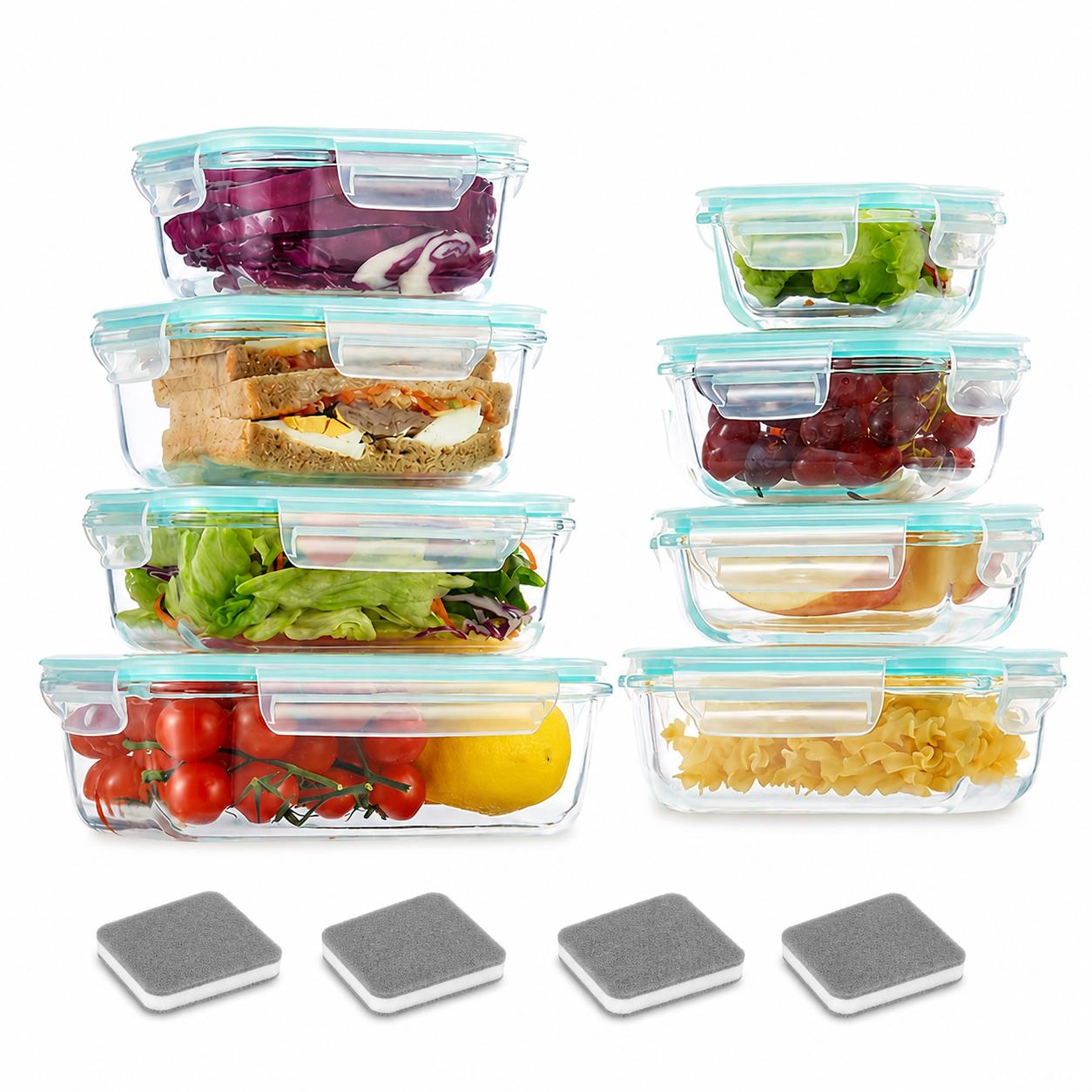 ชุดภาชนะเก็บอาหารแก้วปิดผนึก 1 - Meal Prep Glass บทวิจารณ์และราคา