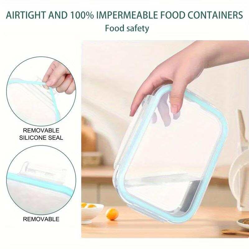 ชุดภาชนะเก็บอาหารแก้วปิดผนึก 1 - Meal Prep Glass บทวิจารณ์และราคา