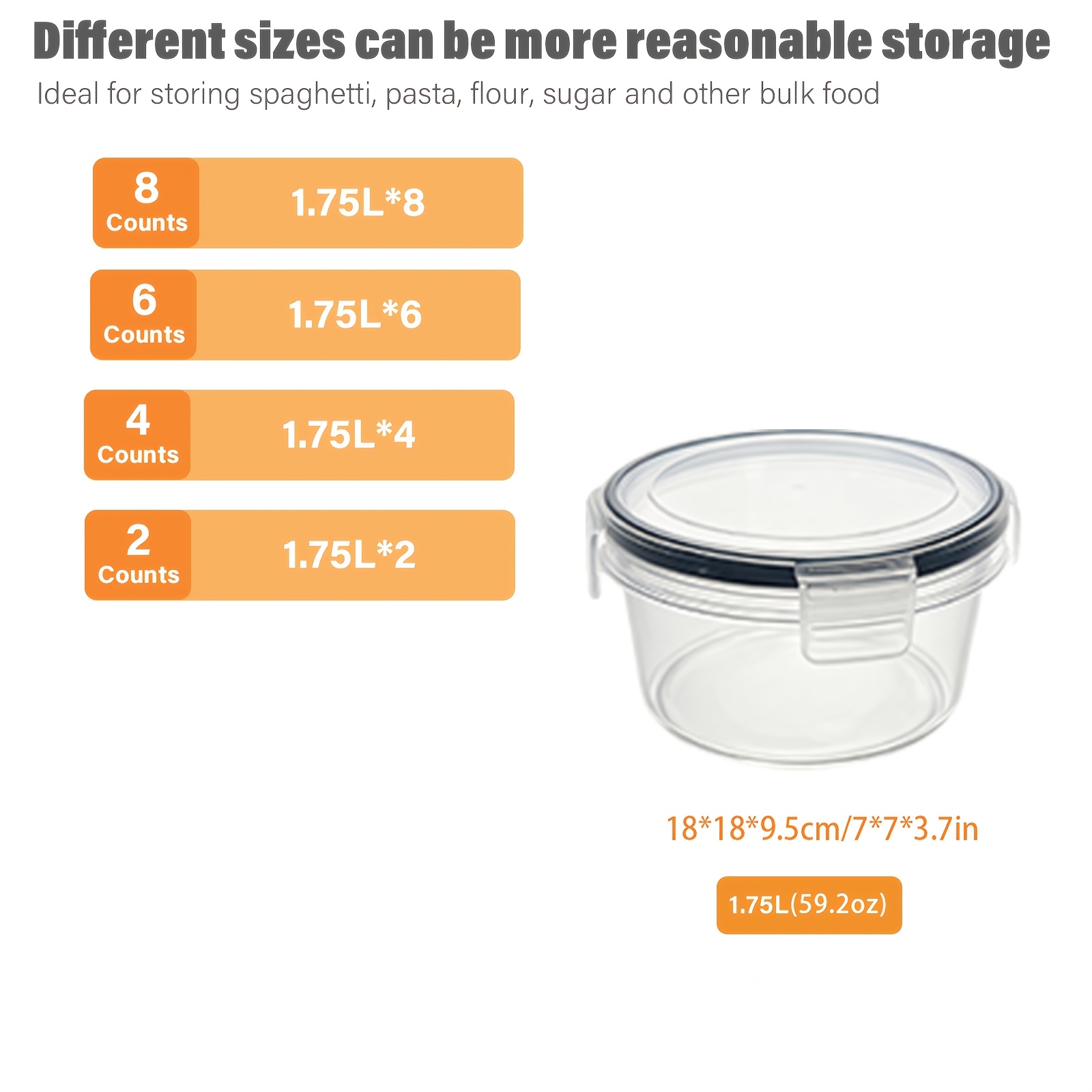 ชุดกล่องถนอมอาหารทรงกลม 2/4/6/ - Meal Preparation บทวิจารณ์และราคา
