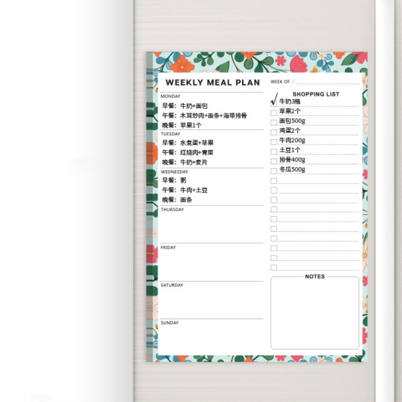 แผ่นวางแผนเมนูอาหารแม่เหล็กติด - Meal Prep Grocery List บทวิจารณ์และราคา