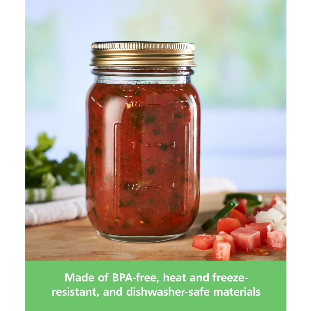 ขวดแก้วเมสันขนาด 16 ออนซ์ ปากก - Meal Prep Glass บทวิจารณ์และราคา