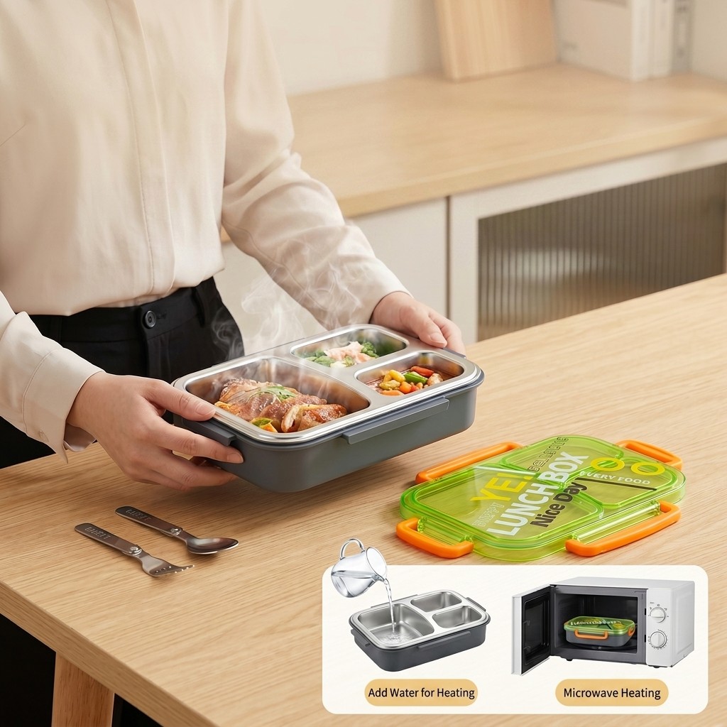 กล่องข้าวสแตนเลส 304 สำหรับเข้ - Meal Preparation บทวิจารณ์และราคา
