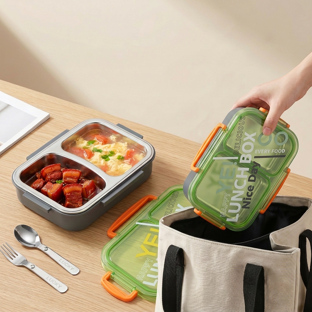 กล่องข้าวสแตนเลส 304 สำหรับเข้ - Meal Preparation บทวิจารณ์และราคา