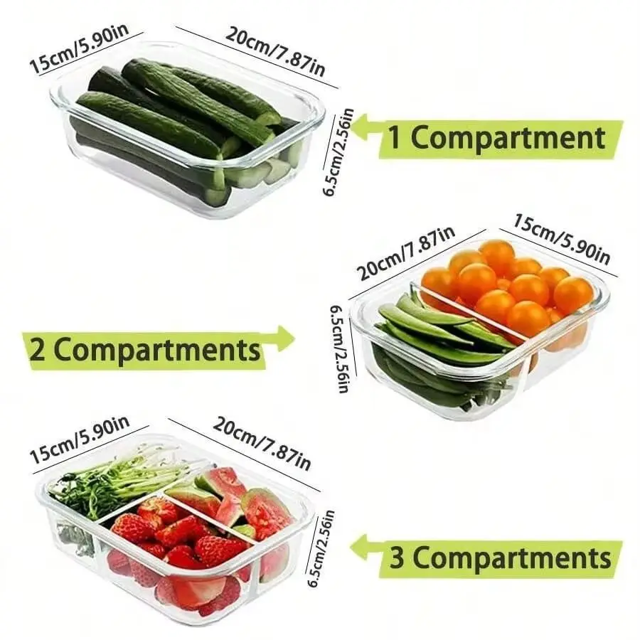 ภาชนะเก็บอาหารแก้วพร้อมฝาปิด ส - Meal Prep Glass บทวิจารณ์และราคา